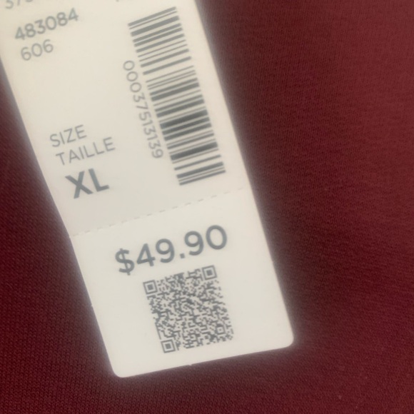 Reitmans hyba burgundy NWT size XL TUNIC length - Picture 2 of 3